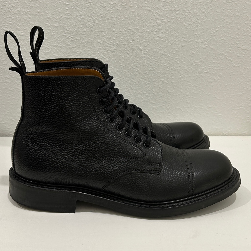 Nwot Joseph Cheaney Penhill Capped Derby Boot In Black Grain Leather |Size 11r